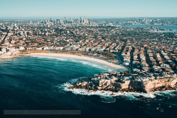 Aerial view of Bondi Beach - Sydney Private half day tour